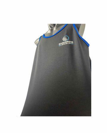 "NEW" SHEARING WORLD POLYESTER SINGLET