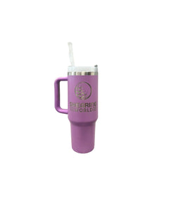 STAINLESS STEEL LARGE TRAVEL MUG WITH HANDLE