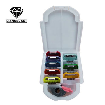 DIAMOND CUT STAINLESS STEEL ATTACHMENT COMB SET OF 9