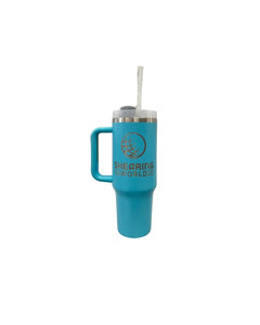 STAINLESS STEEL LARGE TRAVEL MUG WITH HANDLE