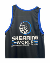 Load image into Gallery viewer, CLEARANCE SHEARING WORLD POLY SINGLET