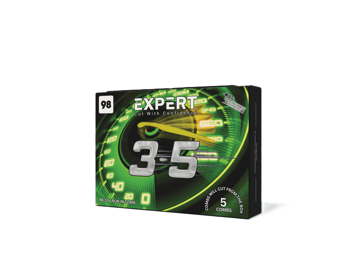 A box of 98 Expert 3.5 mm Combs