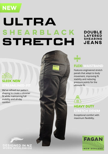 FAGAN BLACK ULTRA SHEARING JEANS