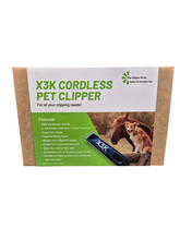 Load image into Gallery viewer, X3K SE CORDLESS PET GROOMING CLIPPER - VET PACK - 2 BATTERY PACK