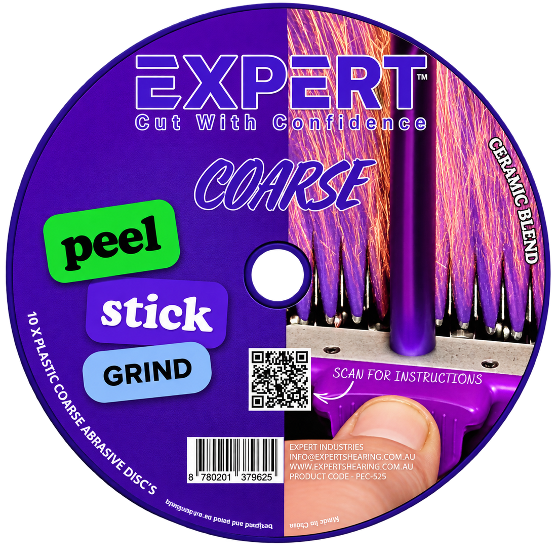 COMING SOON! EXPERT - PEEL. STICK. GRIND - EMERY PAPERS (BOX OF 10)