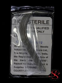 PACK OF 6 CURVED SUTURE NEEDLES